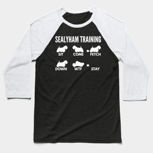 Sealyham Training Sealyham Dog Tricks Baseball T-Shirt